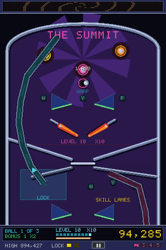 The summit, with the warp vortex open